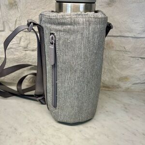 Vera Bradley Gray Crossbody Water Bottle Carrier